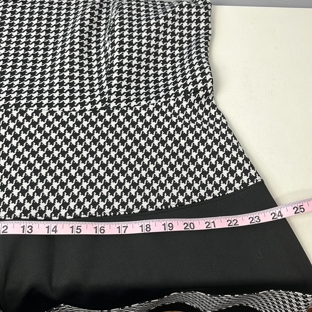 1X Michael Studio Black and White Houndstooth Dress - Picture 10 of 12